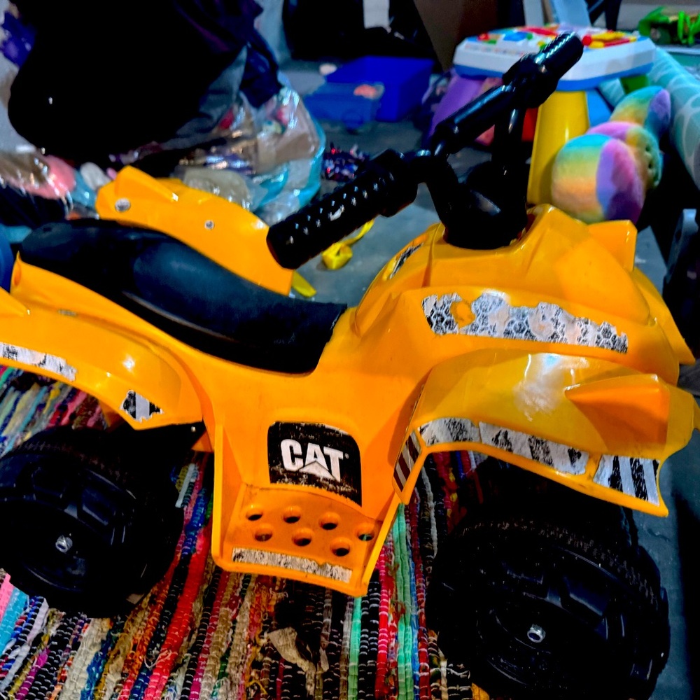 CAT Yellow Kids Ride-On ATV